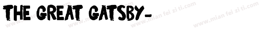 The Great Gatsby字体转换